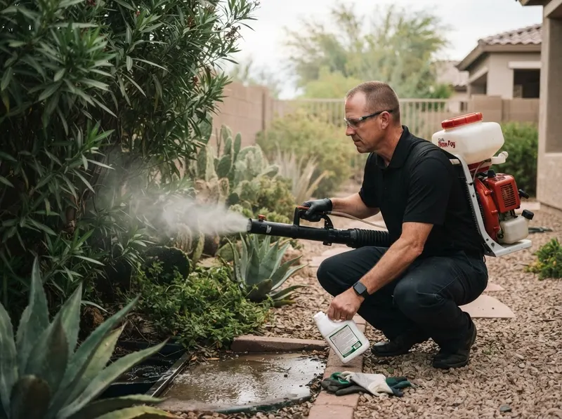 Monsoon Mosquito Fogging and Basin Larvicide in Gilbert, AZ